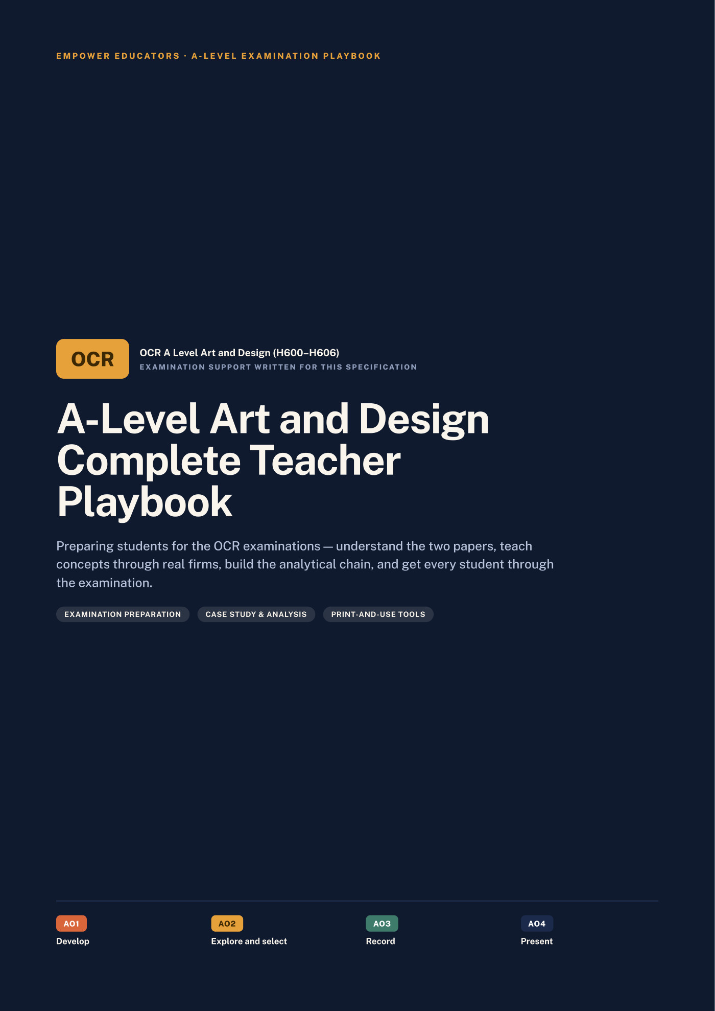 Cover of A Level Art & Design — OCR