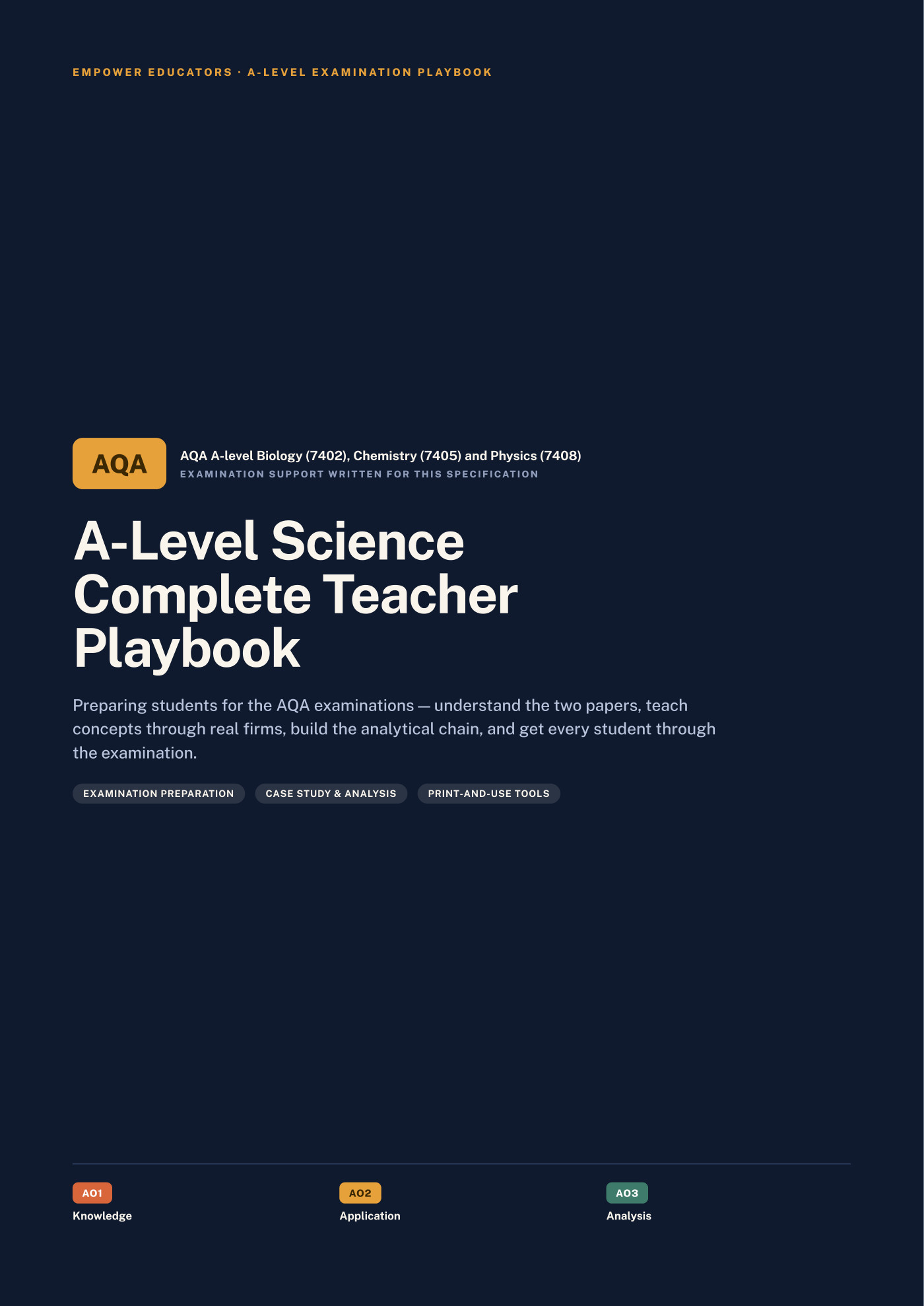Cover of A Level Science — AQA