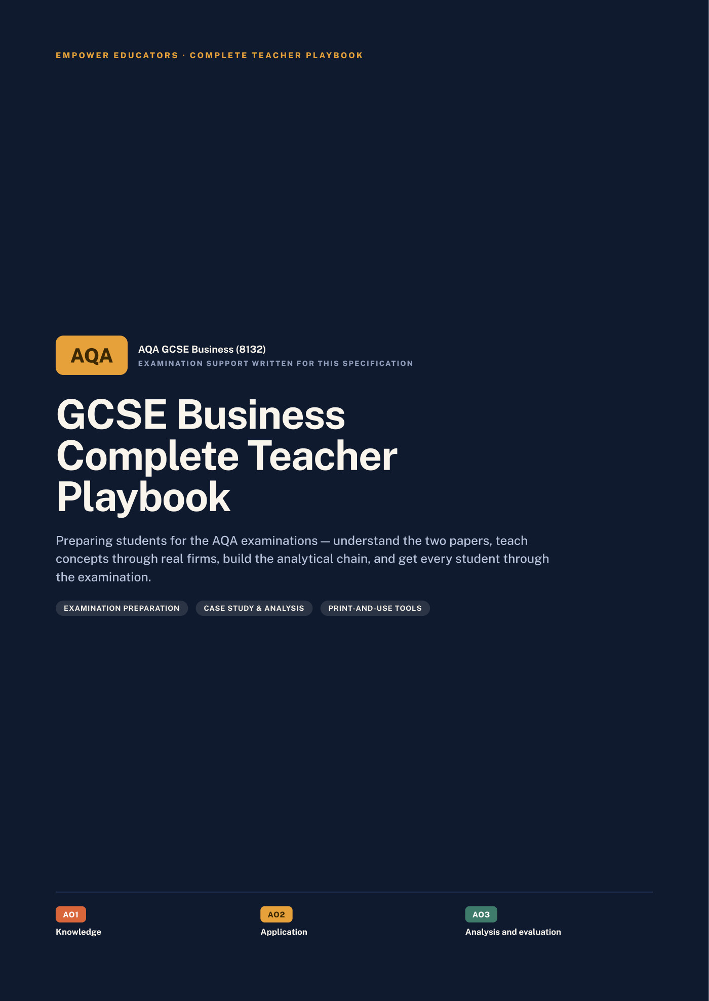 Cover of GCSE Business — AQA