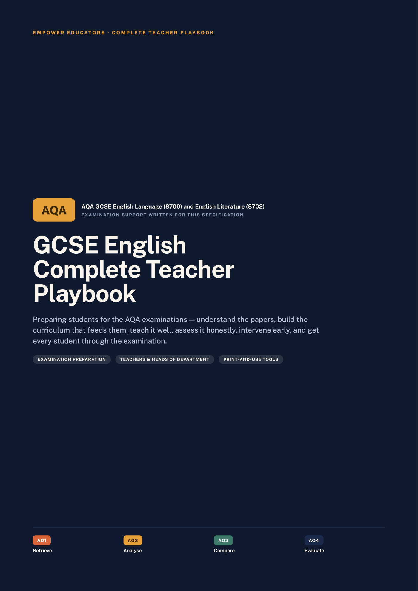 Cover of GCSE English — AQA