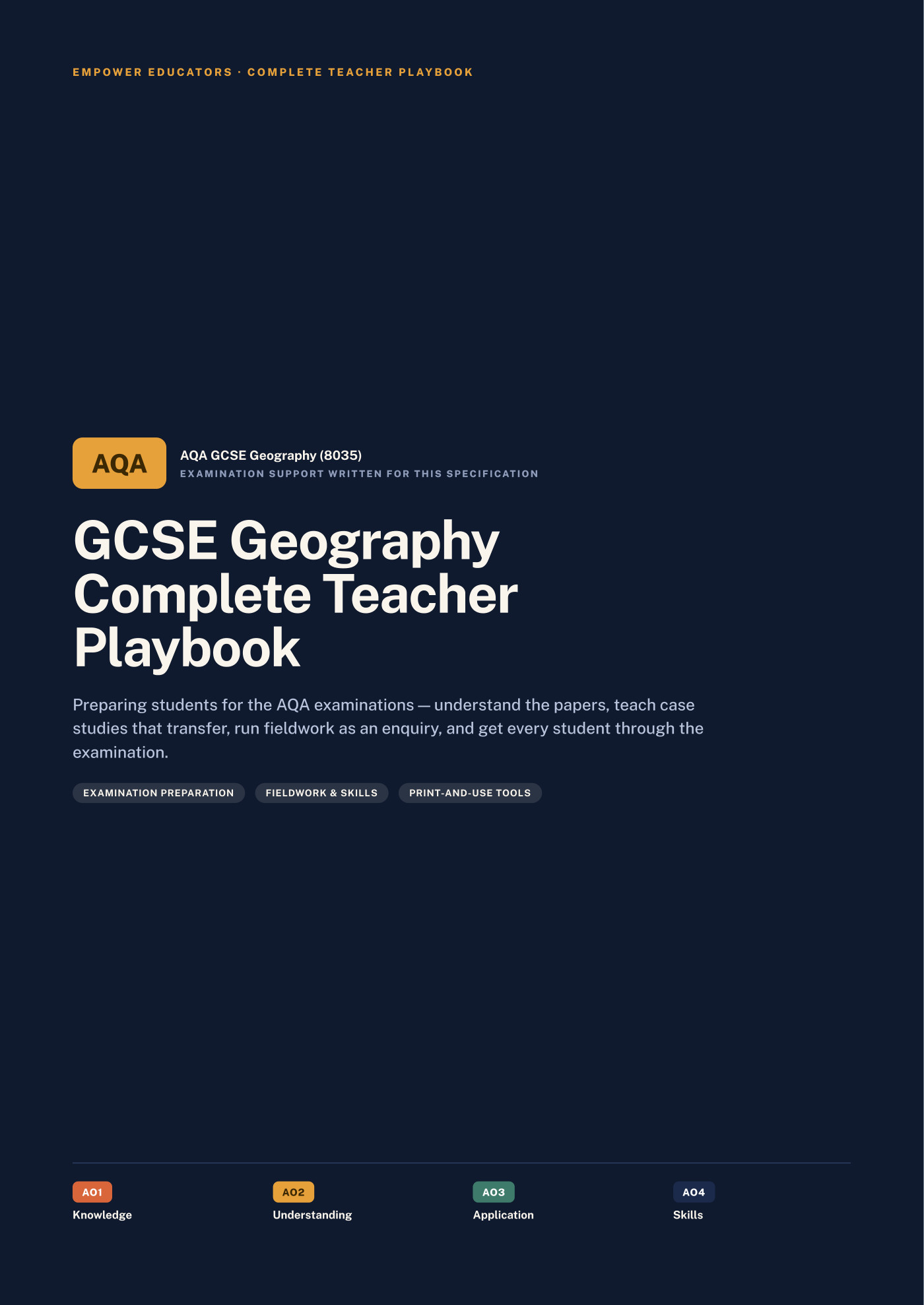 Cover of GCSE Geography — AQA