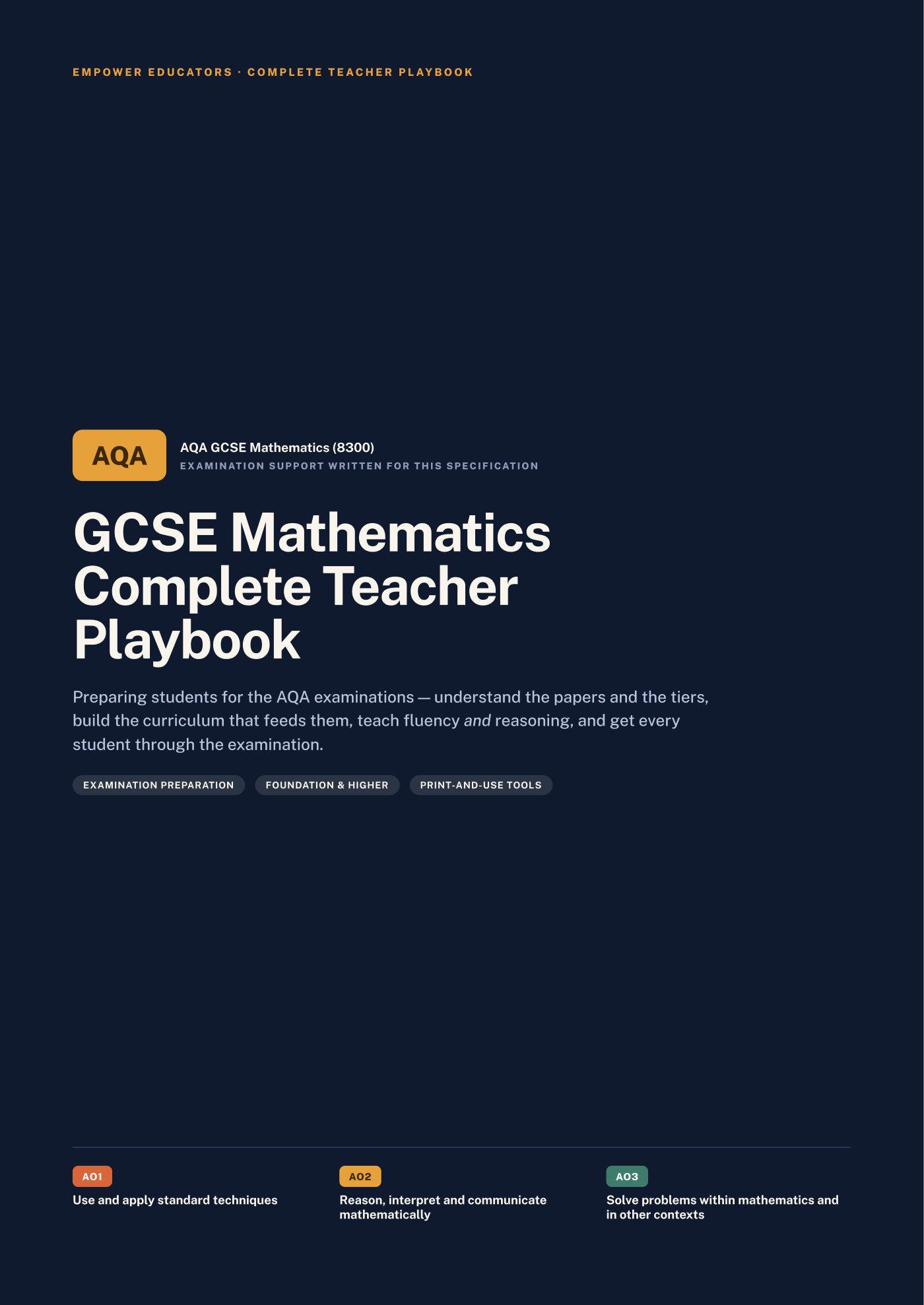 Cover of GCSE Mathematics — AQA