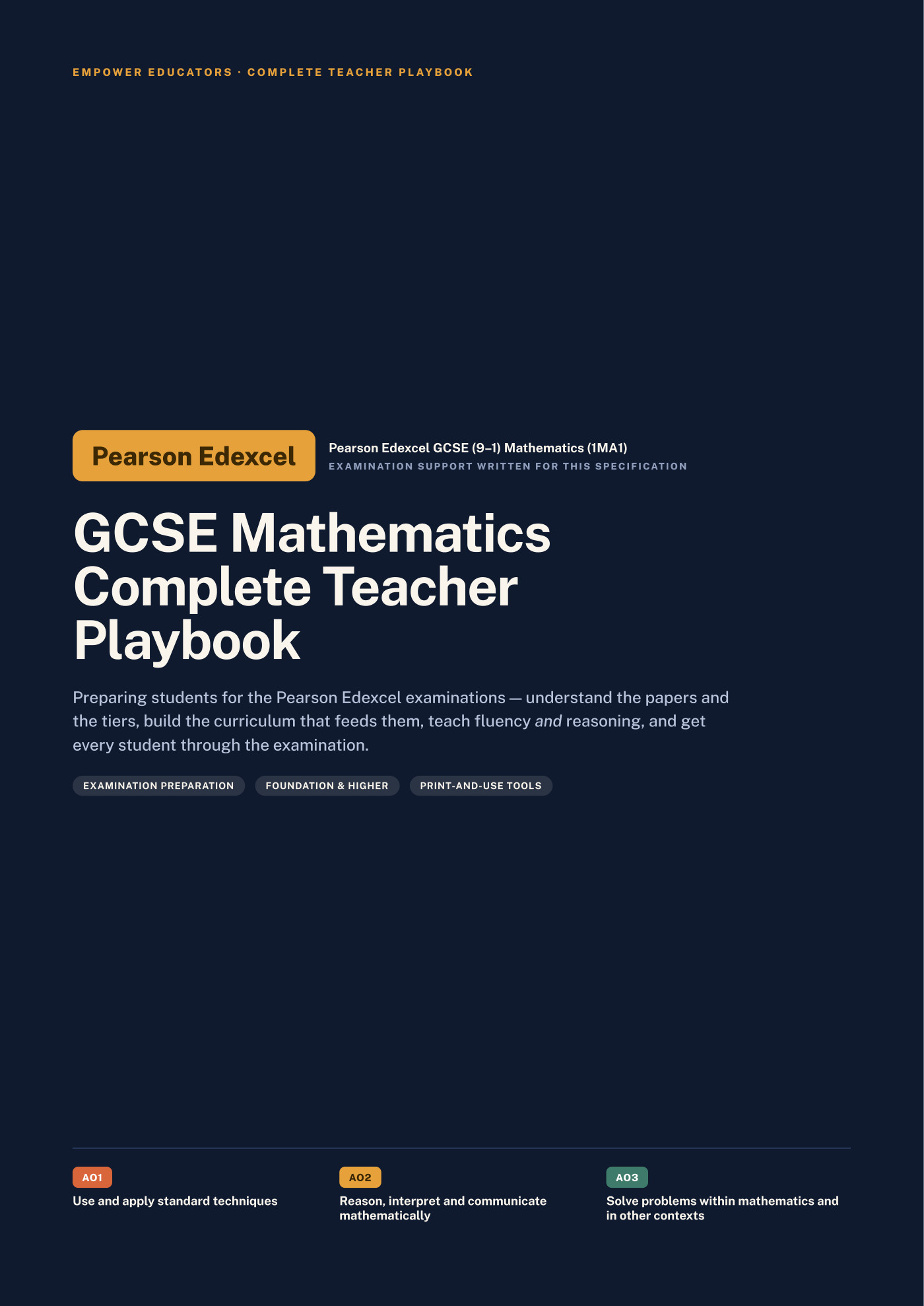 Cover of GCSE Mathematics — Pearson Edexcel