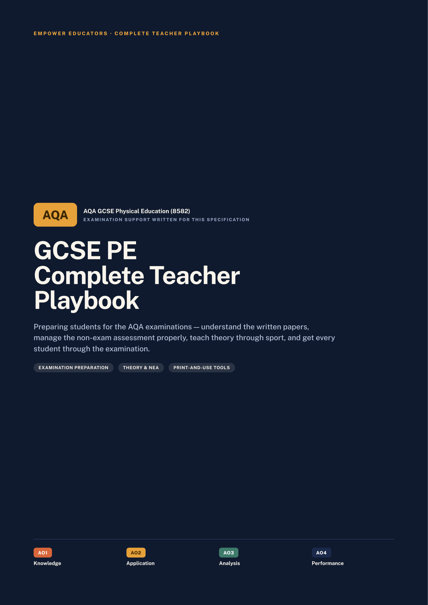 Cover of GCSE Physical Education — AQA