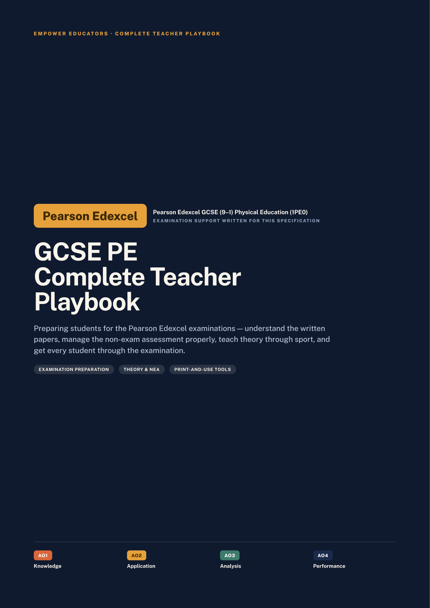 Cover of GCSE Physical Education — Pearson Edexcel