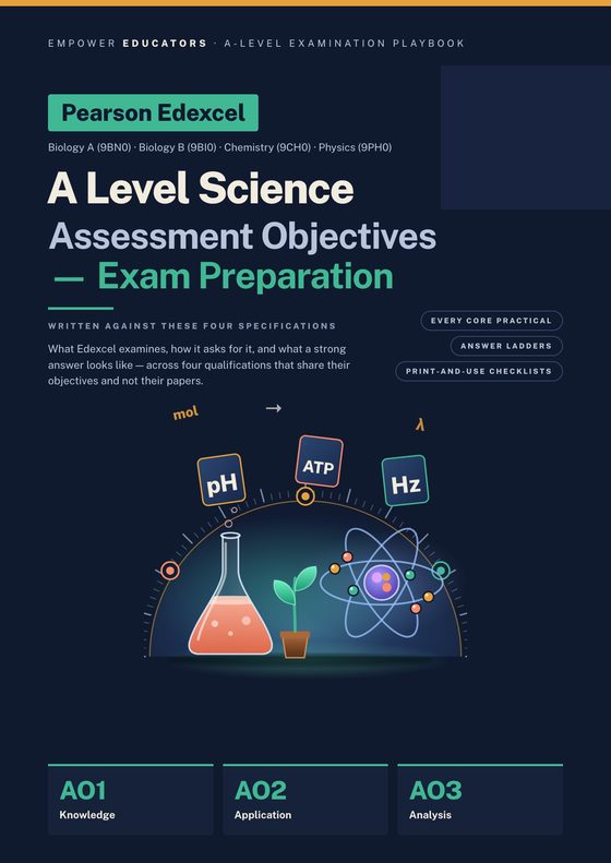 Cover of Pearson Edexcel A Level Science Assessment Objectives — Exam Preparation