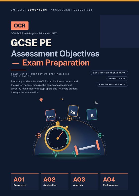 Cover of OCR GCSE Physical Education Assessment Objectives — Exam Preparation