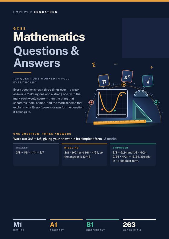 Cover of GCSE Mathematics Questions & Answers
