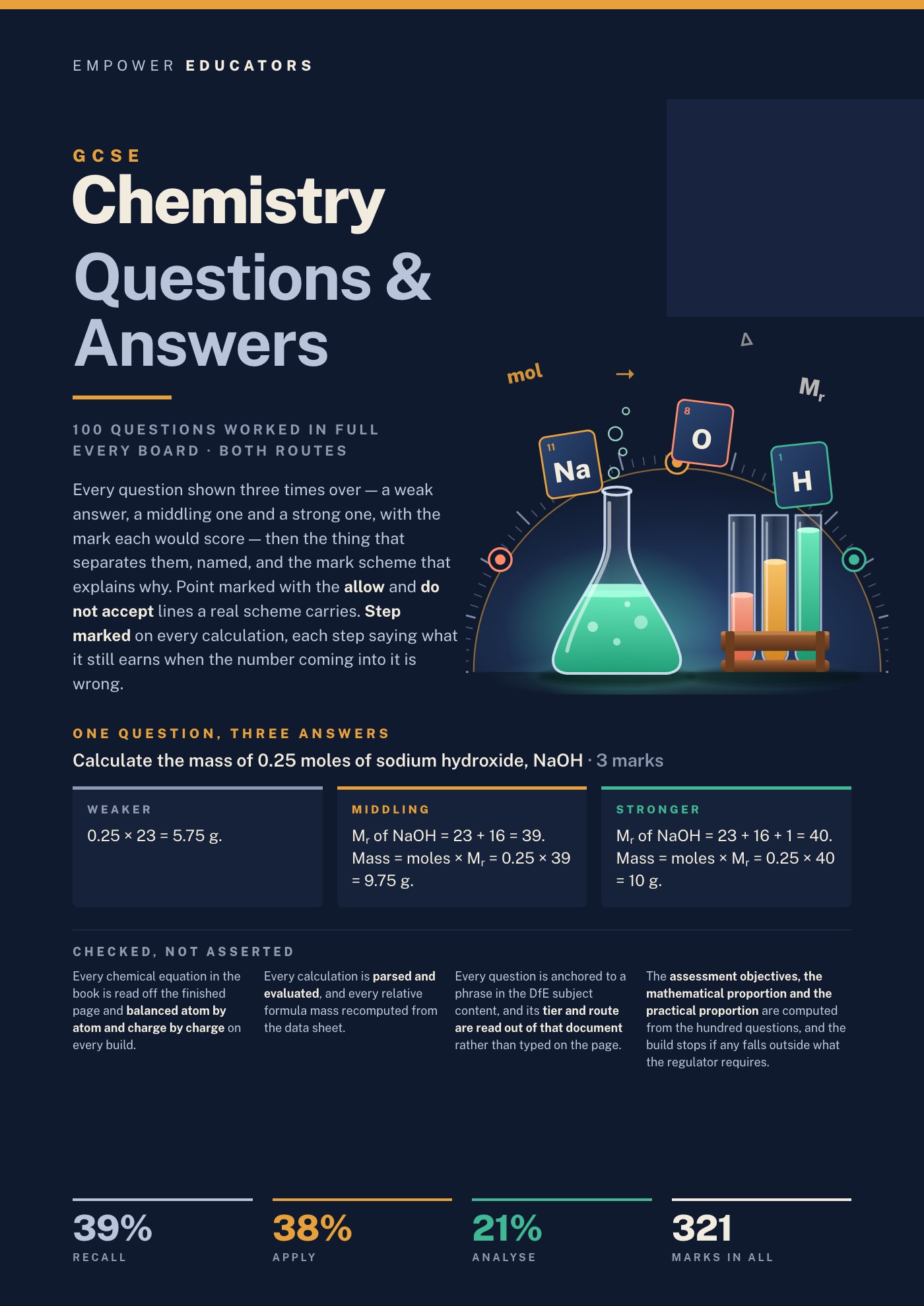 Cover of GCSE Chemistry Questions & Answers