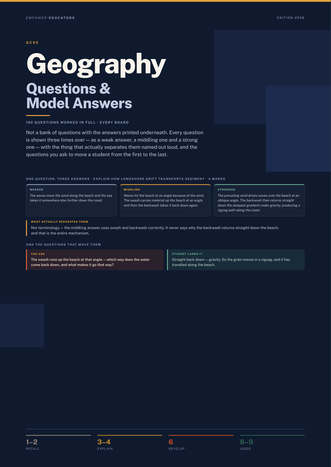 Cover of GCSE Geography Questions & Model Answers