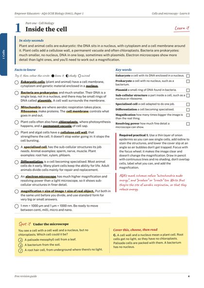 Page 4 of the guide: Topic 1: Learn it