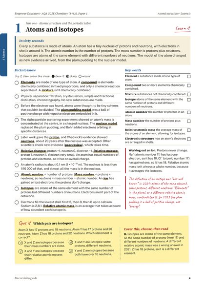 Page 4 of the guide: Topic 1: Learn it