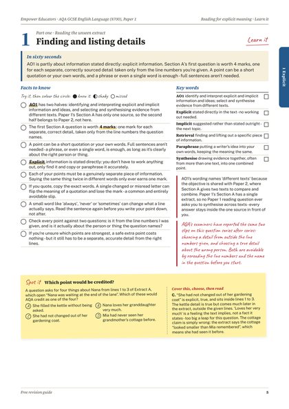 Page 5 of the guide: Topic 1: Learn it