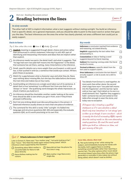 Page 7 of the guide: Topic 2: Learn it