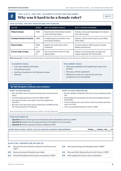 Page 8 of the guide: Topic 2: Use it