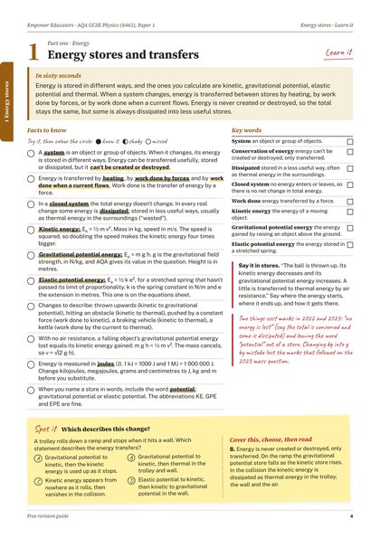 Page 4 of the guide: Topic 1: Learn it