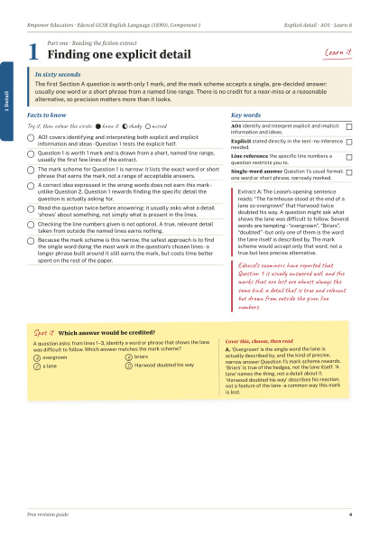 Page 4 of the guide: Topic 1: Learn it
