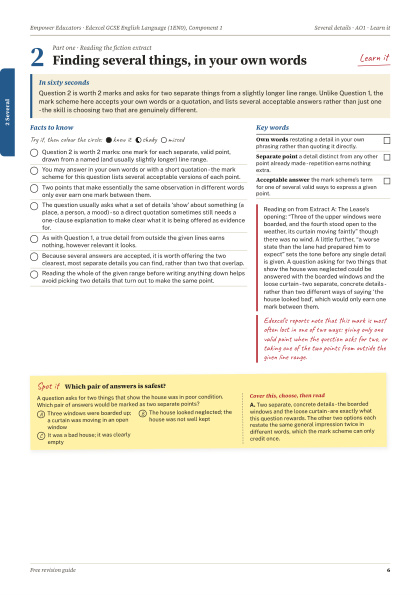 Page 6 of the guide: Topic 2: Learn it