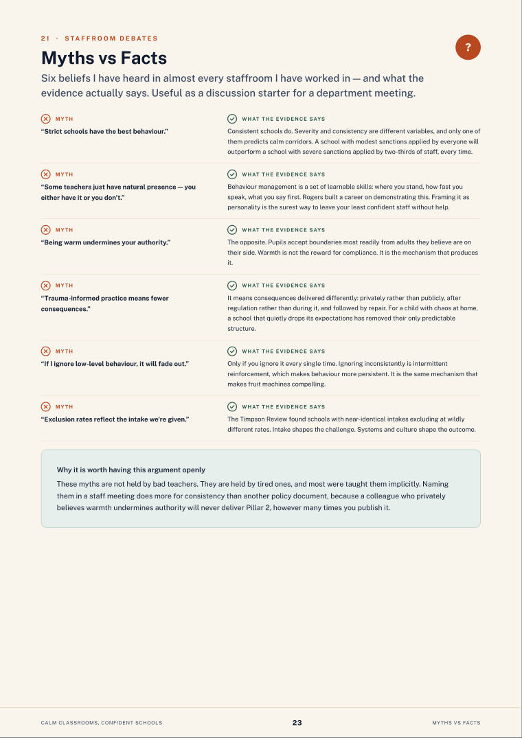 Page 23 of Calm Classrooms, Confident Schools