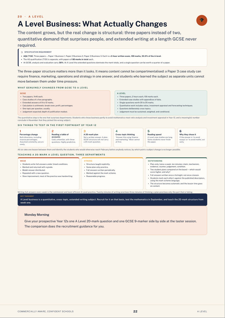 Page 22 of Commercially Aware, Confident Schools
