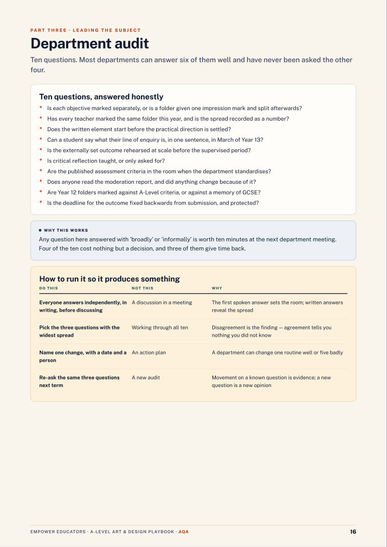 Page 16 of A Level Art & Design — AQA