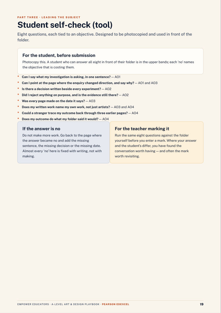Page 19 of A Level Art & Design — Pearson Edexcel