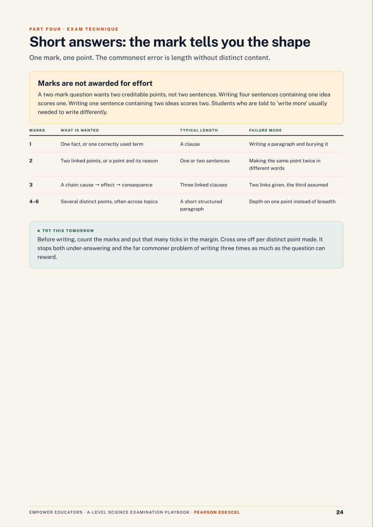 Page 24 of A Level Science — Pearson Edexcel