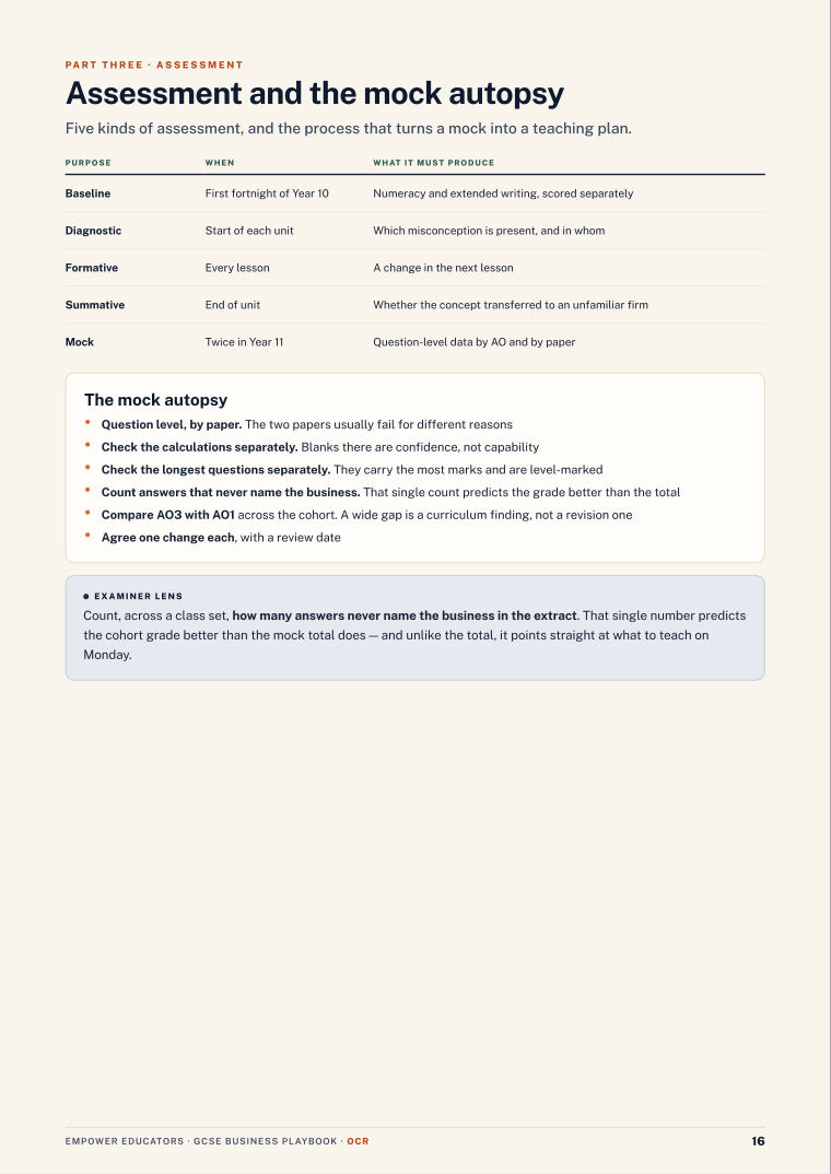Page 16 of GCSE Business — OCR