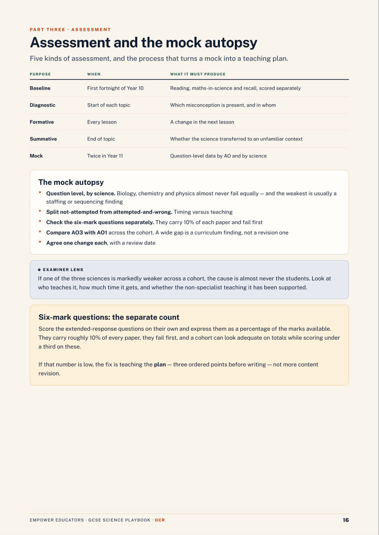 Page 16 of GCSE Science — OCR