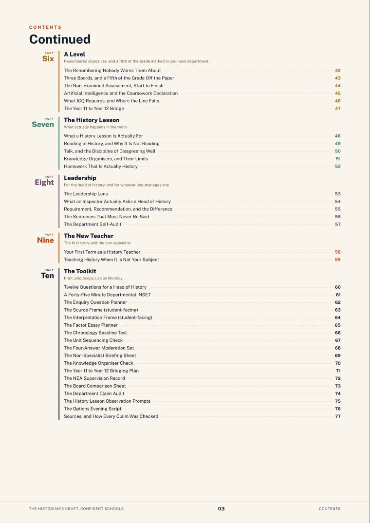 Page 3 of The Historian's Craft, Confident Schools