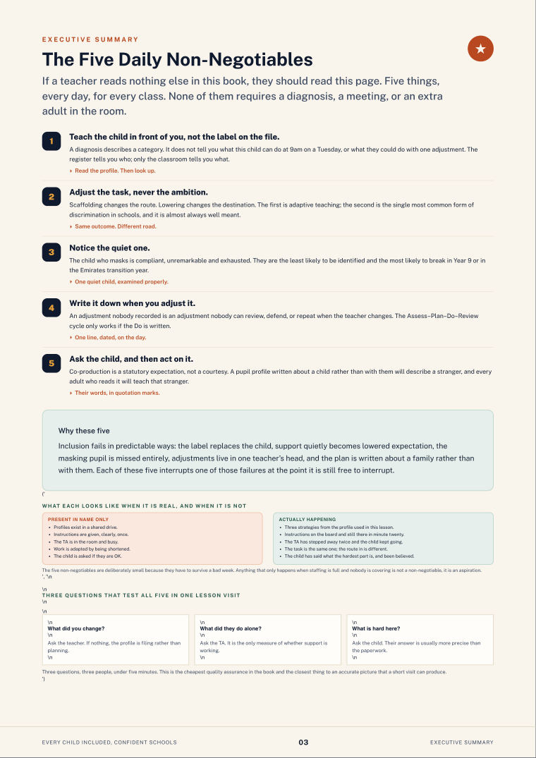 Page 3 of Every Child Included, Confident Schools