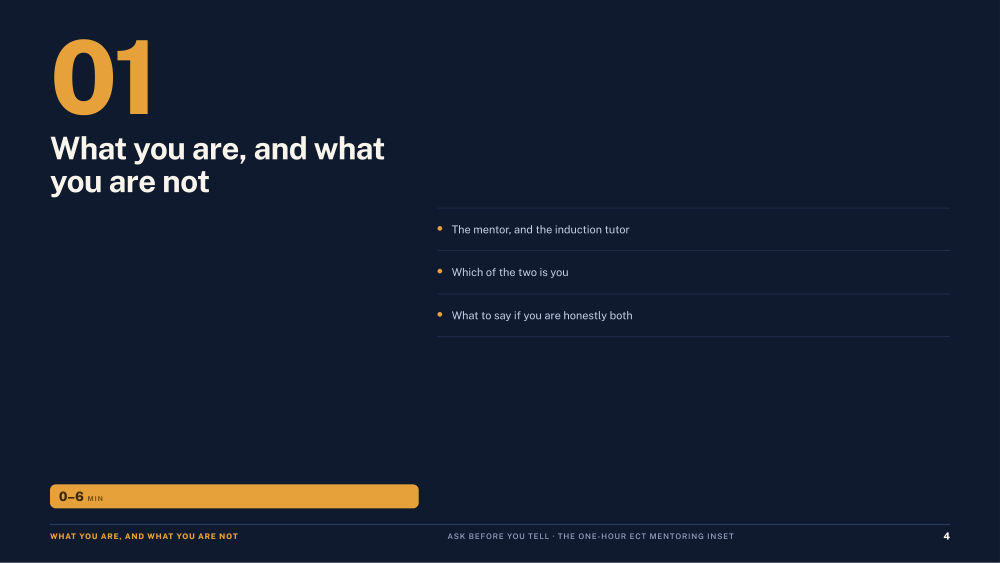 Page 4 of Ask Before You Tell — Slide deck
