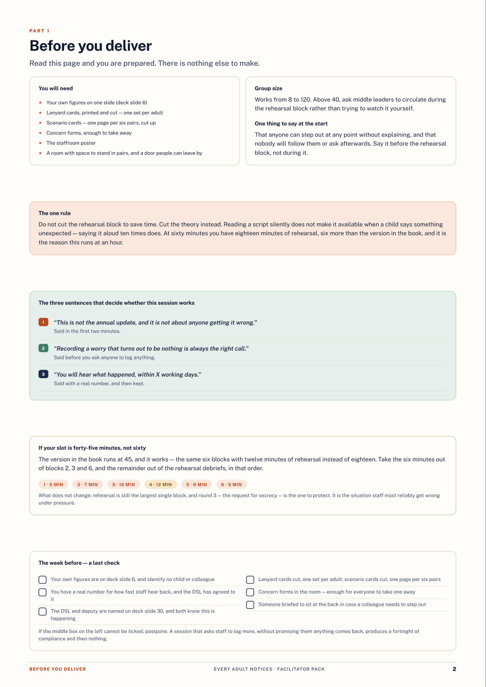 Page 2 of Every Adult Notices — Facilitator pack