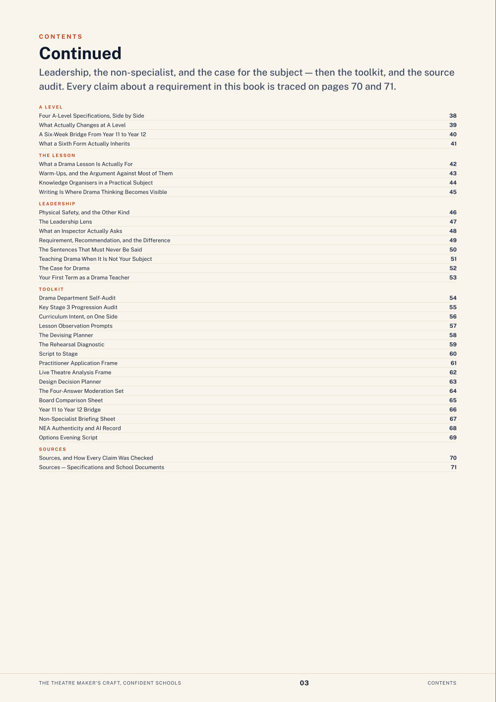 Page 3 of The Theatre Maker’s Craft, Confident Schools