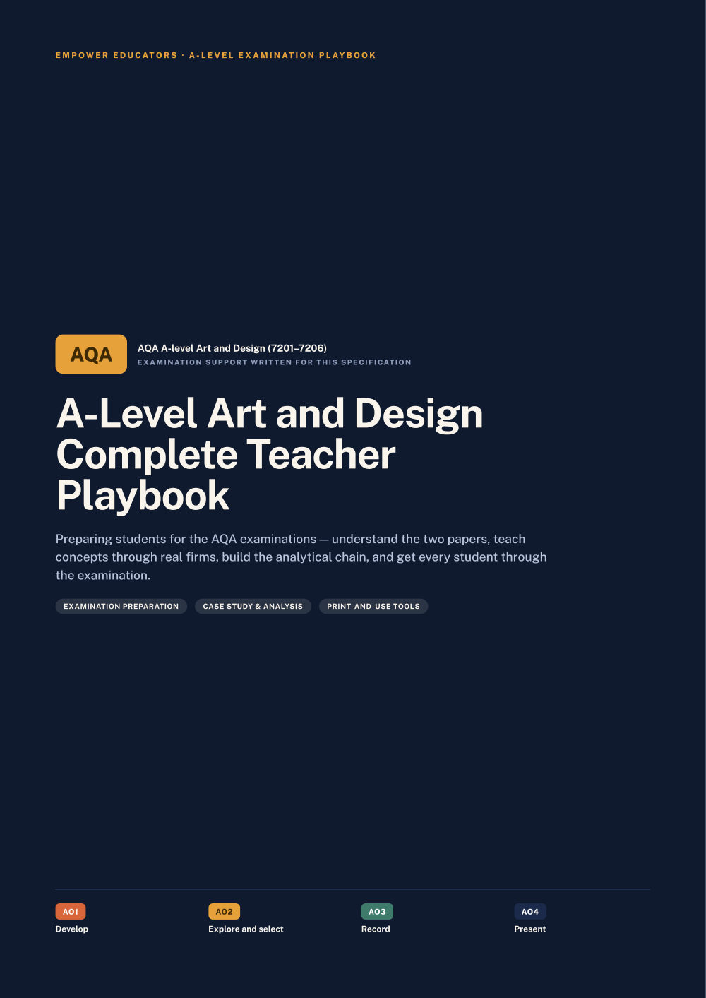 Page 1 of A Level Art & Design — AQA