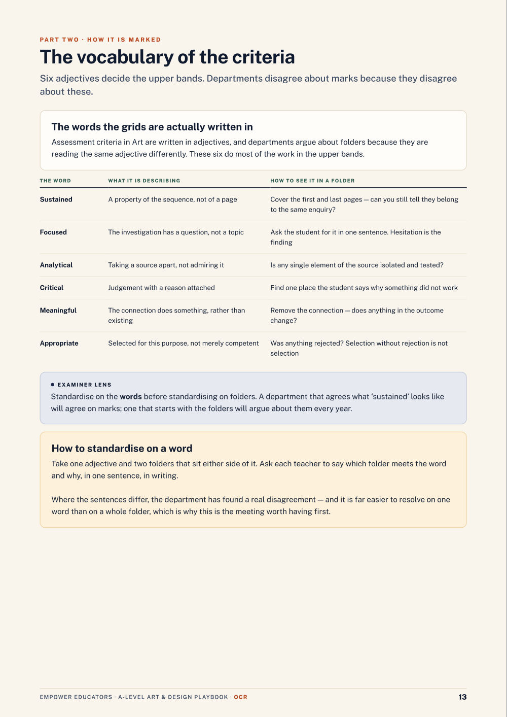 Page 13 of A Level Art & Design — OCR