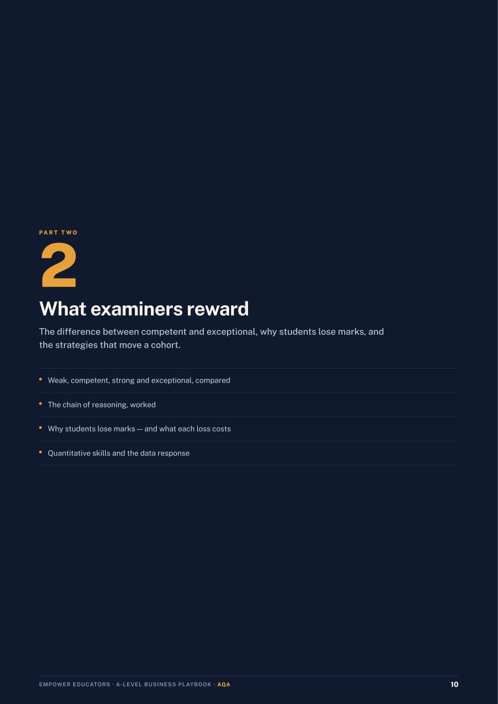 Page 10 of A Level Business — AQA