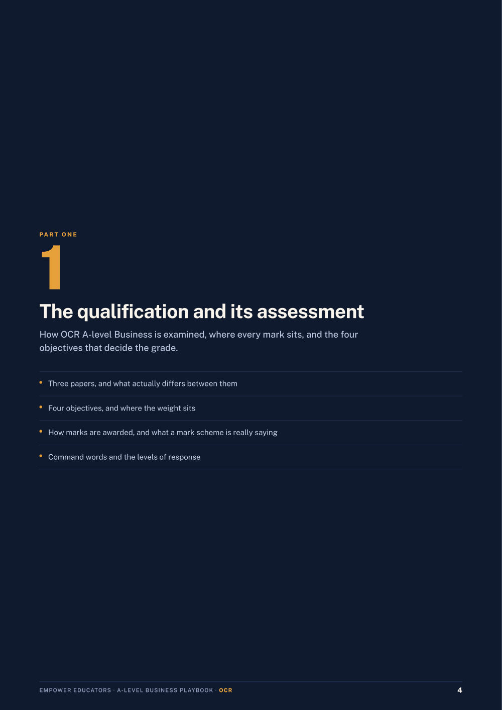 Page 4 of A Level Business — OCR