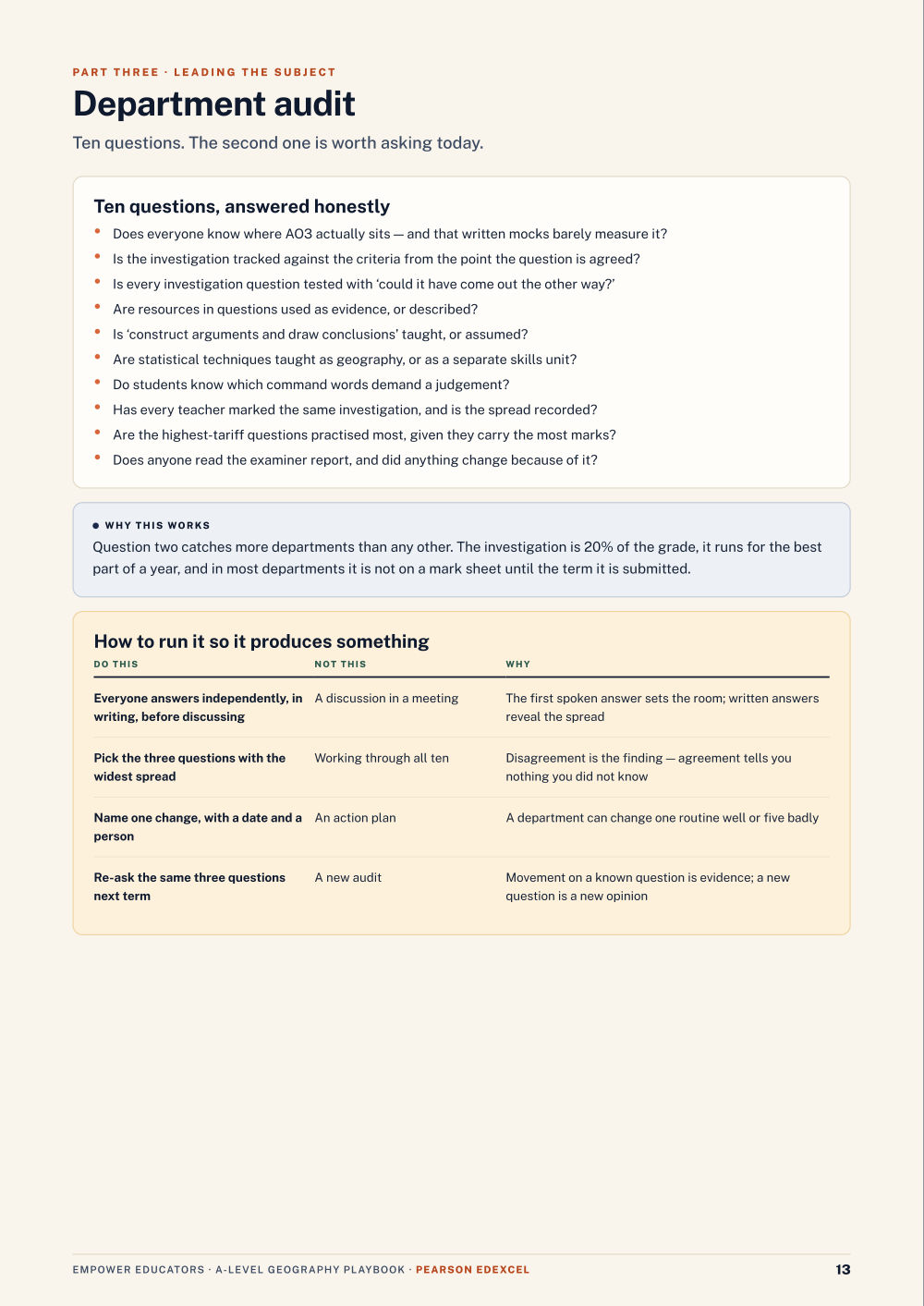 Page 13 of A Level Geography — Pearson Edexcel
