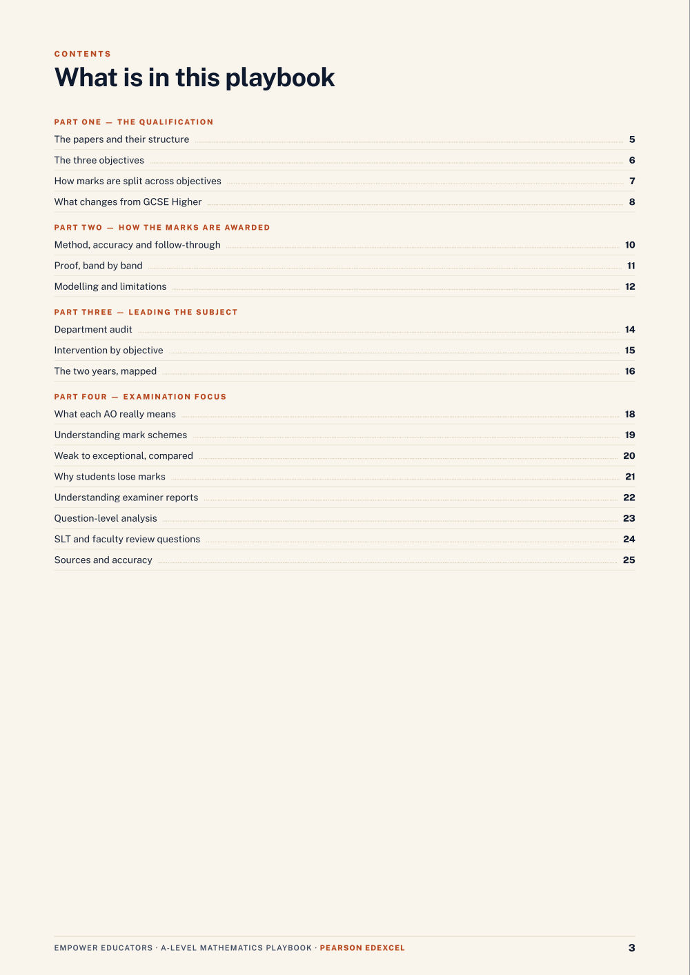 Page 3 of A Level Mathematics — Pearson Edexcel