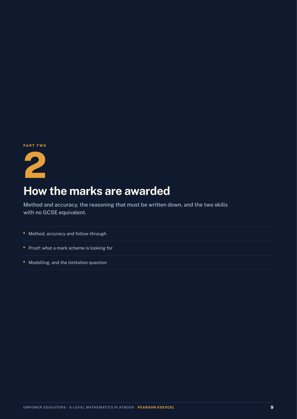 Page 9 of A Level Mathematics — Pearson Edexcel