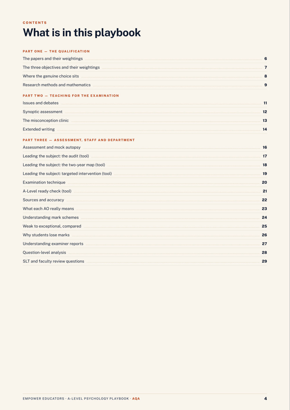 Page 4 of AQA A Level Psychology Assessment Objectives — Exam Preparation
