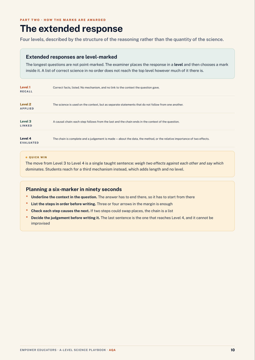 Page 10 of A Level Science — AQA