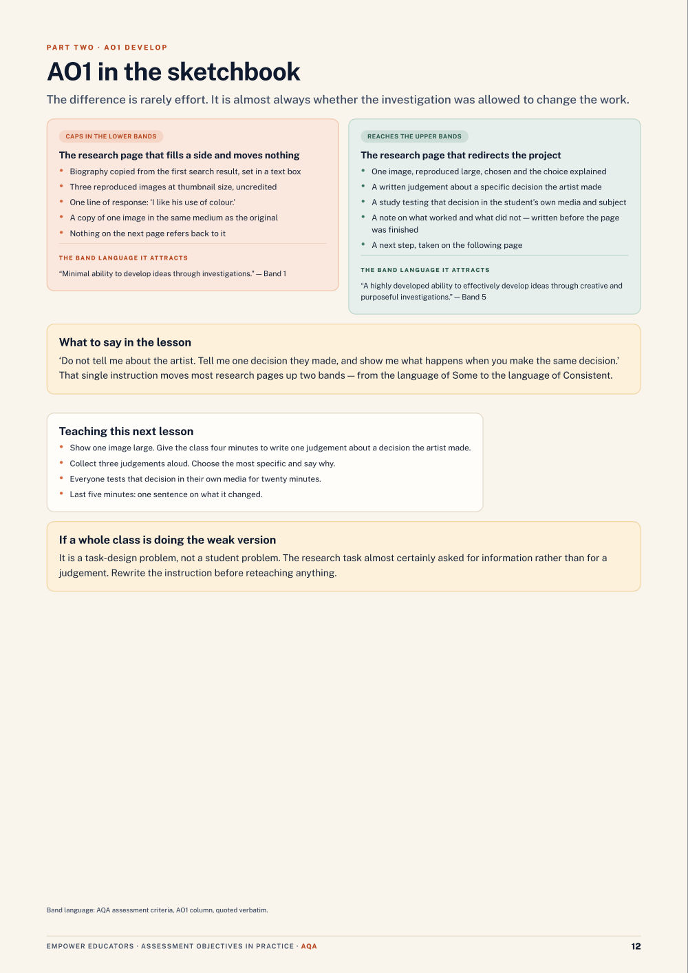Page 12 of GCSE Art & Design — AQA