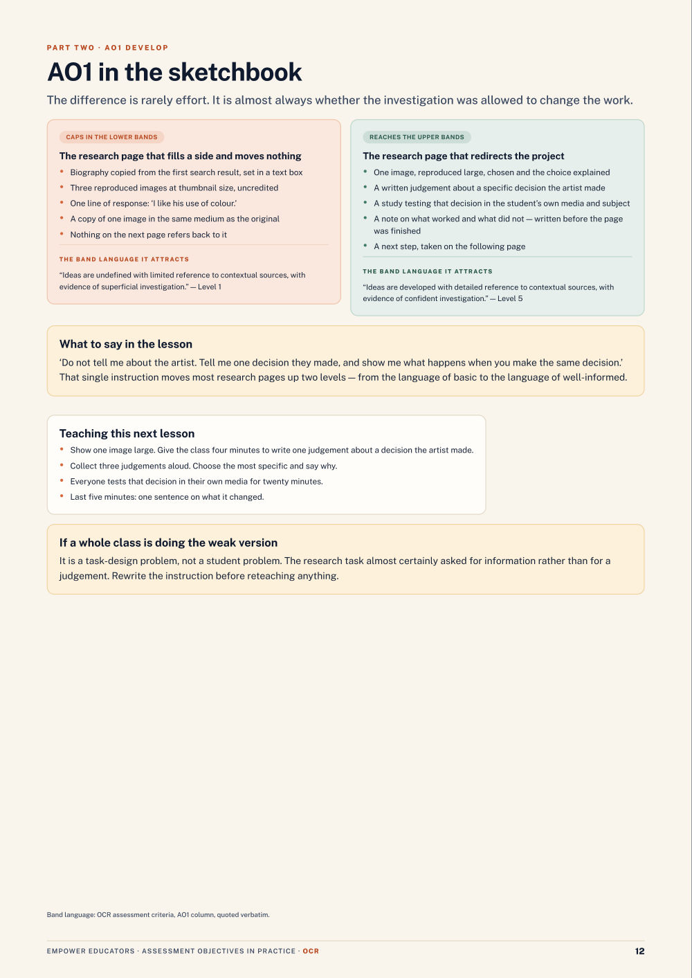 Page 12 of GCSE Art & Design — OCR