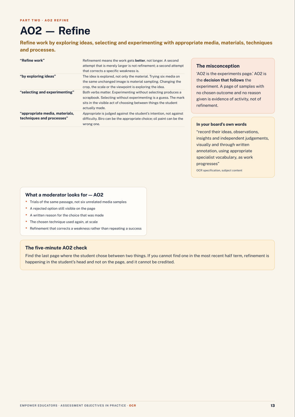 Page 13 of GCSE Art & Design — OCR