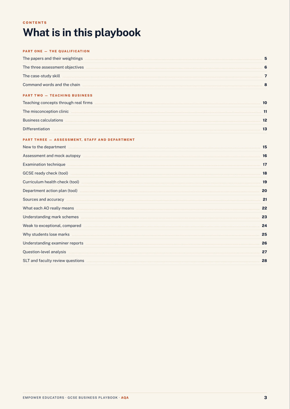 Page 3 of GCSE Business — AQA