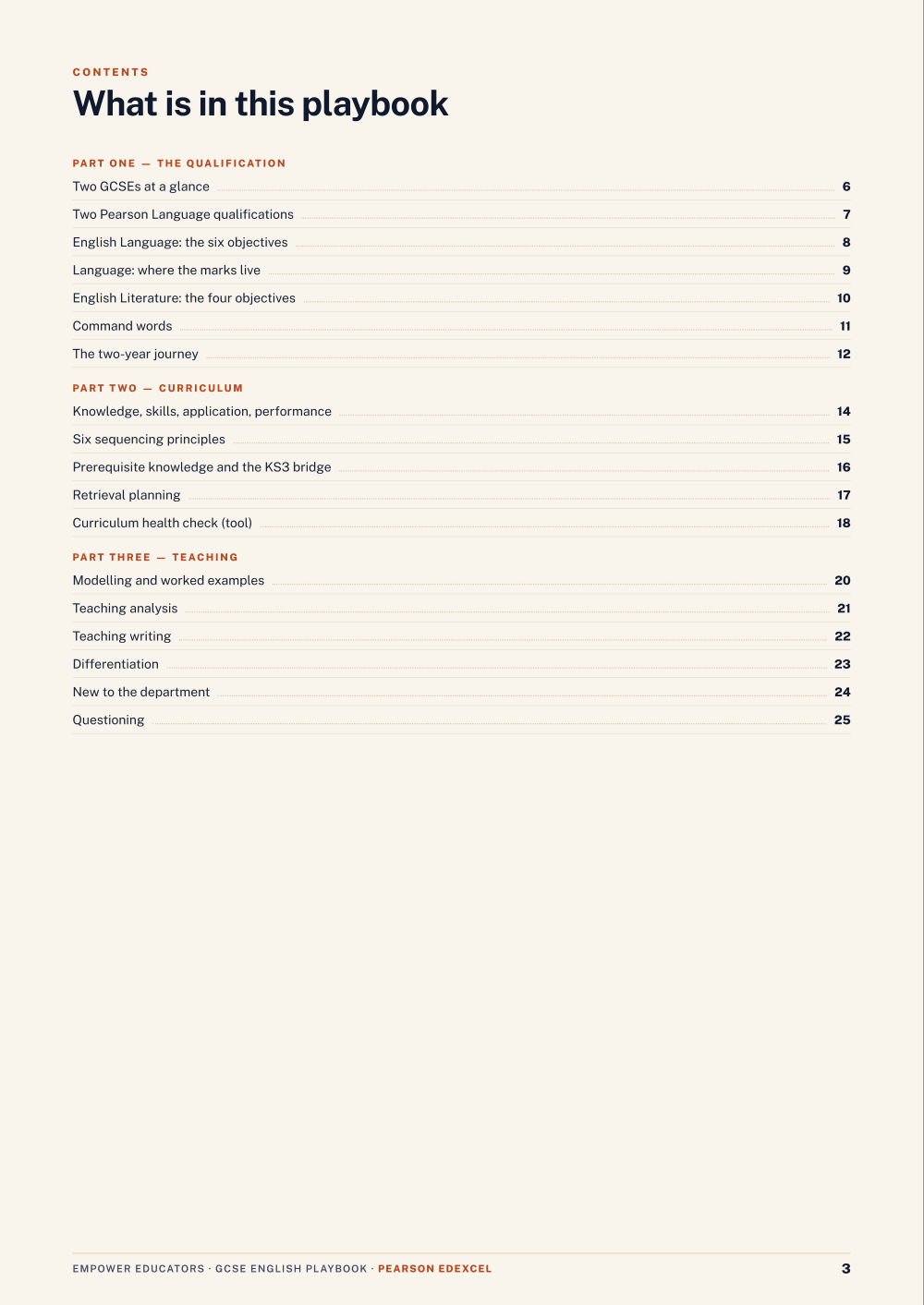 Page 3 of GCSE English — Pearson Edexcel