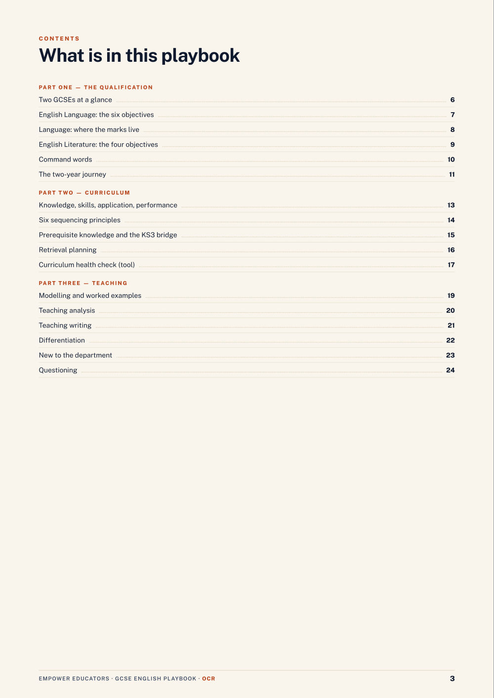 Page 3 of GCSE English — OCR