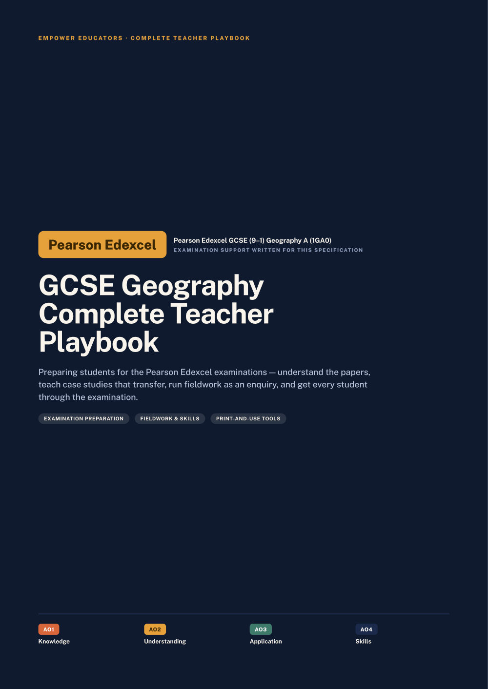 Page 1 of GCSE Geography — Pearson Edexcel